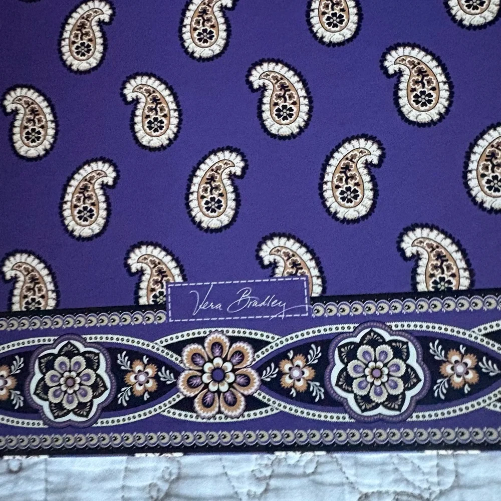 Vera Bradley Purple Paisley Binder
